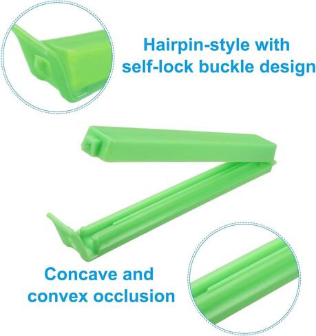 PATIKIL Sealing Clips 3.5 Inch, 20 Pack Reusable Plastic Bag Clamp Sealer for Home Kitchen Food Storage, Orange in Saudi Arabia