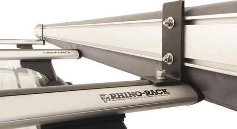 Rhino Rack Universal Awning Bracket Kit - Channel Awning Mount, fits Most awnings Including The Sunseeker Range | 31111, Black, Suitable for up to 2.5m Awnings in Saudi Arabia
