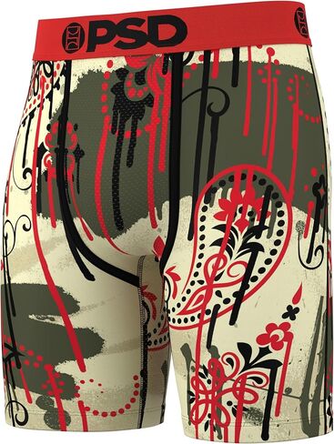 PSD Men's Bandana Melt Red Boxer Briefs, Red, L in Saudi Arabia