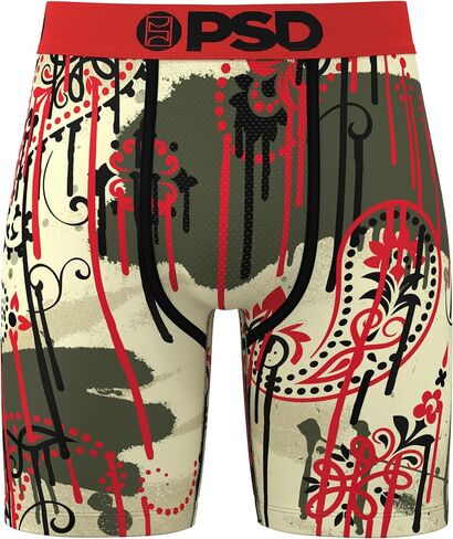 PSD Men's Bandana Melt Red Boxer Briefs, Red, L in Saudi Arabia