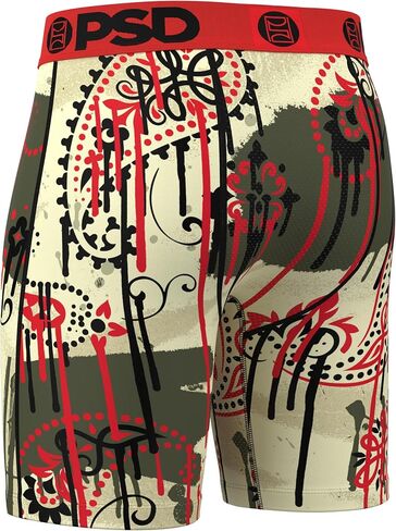 PSD Men's Bandana Melt Red Boxer Briefs, Red, L in Saudi Arabia