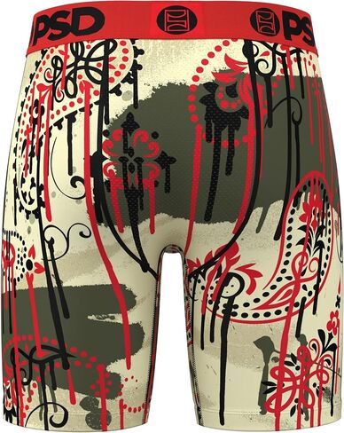 PSD Men's Bandana Melt Red Boxer Briefs, Red, L in Saudi Arabia
