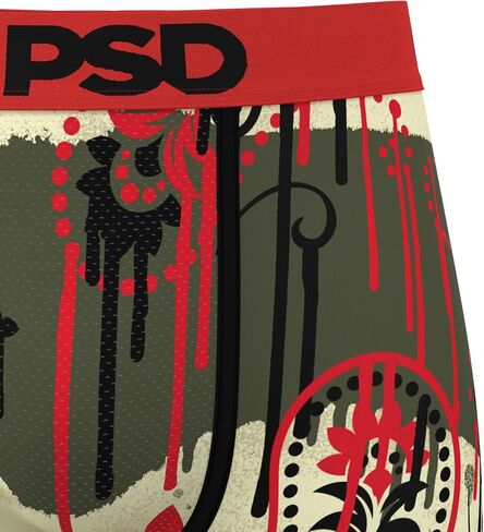 PSD Men's Bandana Melt Red Boxer Briefs, Red, L in Saudi Arabia
