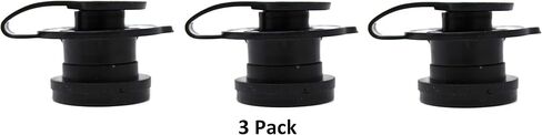 Aftermarket Black Standard 1" Shaft Cooler Drain Plug Assembly Compatible with Coleman Coolers (1) in Saudi Arabia