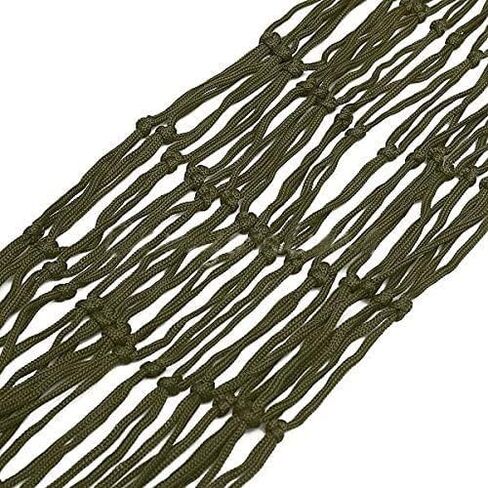 Outdoor Sport Hammock, Outdoor Sport Camping Hammock Net Mesh Nylon Rope with Hooks for Garden Beach Yard Travel (Green) in Saudi Arabia