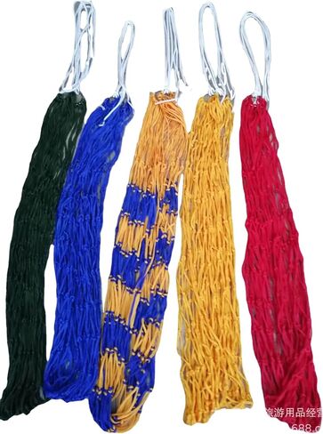 Outdoor Sport Hammock, Outdoor Sport Camping Hammock Net Mesh Nylon Rope with Hooks for Garden Beach Yard Travel (Green) in Saudi Arabia