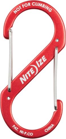 Nite Ize S-Biner Aluminum Dual Carabiner - Size 4 - Red - 4 Count (4 Pack) in Saudi Arabia