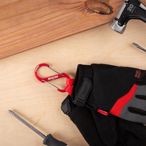 Nite Ize S-Biner Aluminum Dual Carabiner - Size 4 - Red - 4 Count (4 Pack) in Saudi Arabia