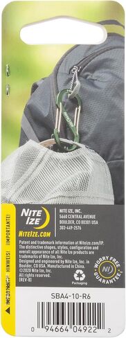 Nite Ize S-Biner Aluminum Dual Carabiner - Size 4 - Red - 4 Count (4 Pack) in Saudi Arabia