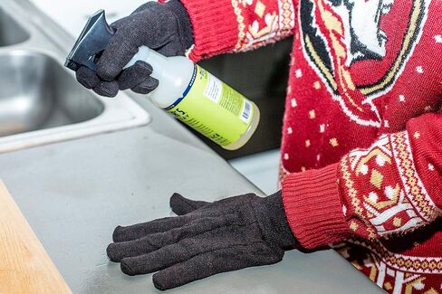 جي اند اف قفازات قماش جورسيه بني, كبير in Kuwait