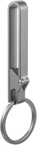 Titanium Quick Release Keychain Clip With Detachable Titanium Key Ring, Titanium Belt Key Holder and Carabiner Keychain and Car Keyring， Gifts for Men & Women(Normal) in Kuwait