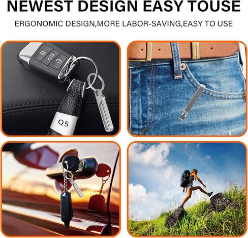 Titanium Quick Release Keychain Clip With Detachable Titanium Key Ring, Titanium Belt Key Holder and Carabiner Keychain and Car Keyring， Gifts for Men & Women(Normal) in Kuwait