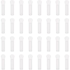 60Pcs Clear Transparent Silicone Float Quick Change Fishing Tackle Wagler Float Adaptors Carp Match Floats Replacement Parts 2CM