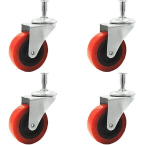 Online Best Service 12 Pack Heavy-Duty 2" LOW PROFILE Swivel Caster Wheel for Creeper Service Cart Stool Post Mount