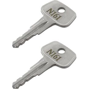 N161 Errebi Thule Key Replacement,Car Rack Replacement Keys for Roof Racks,Carriers,Crossbars - Codes N161[2 pcs]