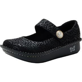 Alegria Women's Paloma Delicut Tawny Leather Shoes 9.5-10 Wide Width