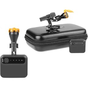 5W LED Headlamp Clip-on Magnetic Chuck Headlight with Filter and 2 Batteries for Magnifer Loupes US Stock