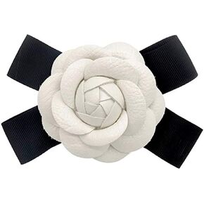 Camellia Brooch Pin Camellia Flower Pin Leather Brooch Pin For Women