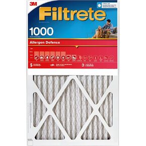 Filtrete 16x20x2 Air Filter MPR 1000 MERV 11, Allergen Defense, 4 Pack (exact dimensions 15.8x19.81x1.81)