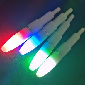 LED Fishing Bobber, 5pcs Electronic Luminous Glowing Stick Deep Drop LED Night Lighted Bait Lure Lamp for Freshwater Seawater Fishing Floats and Bobbers Light Up Bobbers Night Fishing