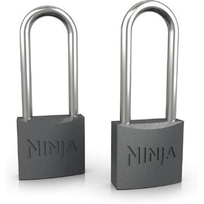 Ninja FrostVault Padlocks, 2-Pack, Durable Heavy Duty Hardened Steel Locks with Double Bolt, Designed to Fit Ninja FrostVault