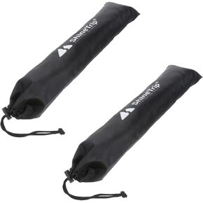 2pcs Tent Pole Bag Tarp Pole Bag Awning Pole Storage Bag Pole Carry Case Tarp Pole Pouch Rod Storage Bag Walking Stick Bag Travel Outfit Fishing Camping 210t Plaid Cloth