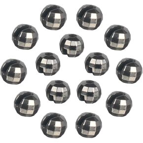 50pcs Tungsten Faceted Slotted Beads for Fly Tying,5 Colors/8 Sizes Tungsten Beads Heads Faceted Slotted Fly Tying Materials