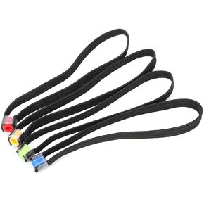 4PCS Fly Fishing Tippet Rings, Lastic Fabric Lightweight Fishing Tippet Spool Ring Fishing Line Leader Fly Tying Equipment Fish Wire Loop Tackle Accessory