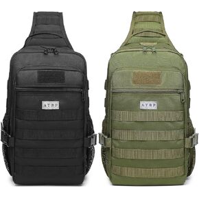 ATBP Tactical Crossbody Sling Backpack Militray Shoulder Holster Bag For Men Concealed Carry Chest Pack Hiking Daypack 20L