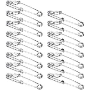RiToEasysports Longline Fishing Snap Clips, 15pcs Stainless Steel Tuna Clips Longline Branch Hangers Snap Fishing Accessory Easy On Off Downrigger Clips