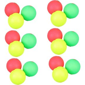 NOLITOY 30pcs Fishing Floats Foam Floating Balls Round Buoy Floats Stoppers for Fishing Tackle Accessories 3x3cm