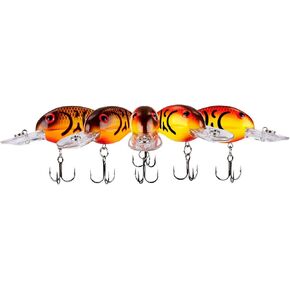 BANDIT LURES Series 200 Crankbait Bass Fishing Lures, Fishing Accessories, Dives to 8-feet Deep, 2', 1/4 oz, Malfunction, (BDT2D71)
