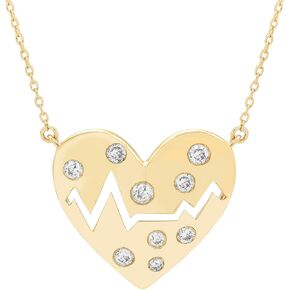 Boston Bay Diamonds Diamond Symbols of Love Pendant Necklaces for Women in .925 Sterling Silver - Choice of Style & Metal
