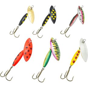 Panther Martin PMWS6 Willow Strike Spinners Fishing Lure Kit - Assorted - Pack of 6