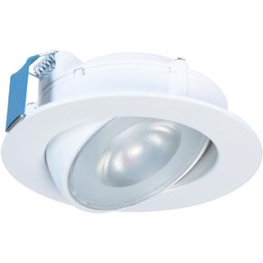 Halo HLA406VWFL9FS1EMWR HLA 4 بوصة. لون يمكن اختياره (2700K-5000K) طقم متكامل بشعاع عريض قابل للتعديل بدون غطاء LED، دائري، أبيض