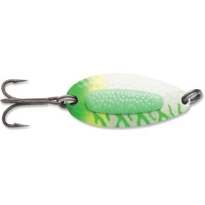 Blue Fox Pixiee Spoon, 1/2-Ounce, Green Tiger Fluorescent