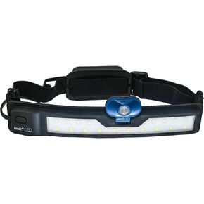 NextLED NT-6598 Multi-Function, Rechargeable Wide Beam Headlamp, Hard Hat Light/Spot/Safety Light, 3 Lights in 1, 500 Lumen, 210° Illumination, USB C Rechargeable Headlamp, Light Band Headlamp, IP-54
