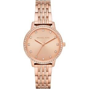 Michael Kors MK4369 Rose Gold Tone Dial/Bracelet Band Melissa Three-Hand Stainless Steel Women's Watch