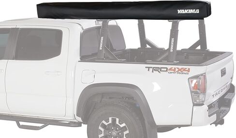 Yakima MajorShady 270 RH مظلة مثبتة على سقف السيارة في الهواء الطلق غطاء سفر متين من الفينيل 80 قدم مربع للحماية من الشمس، أسود in Saudi Arabia