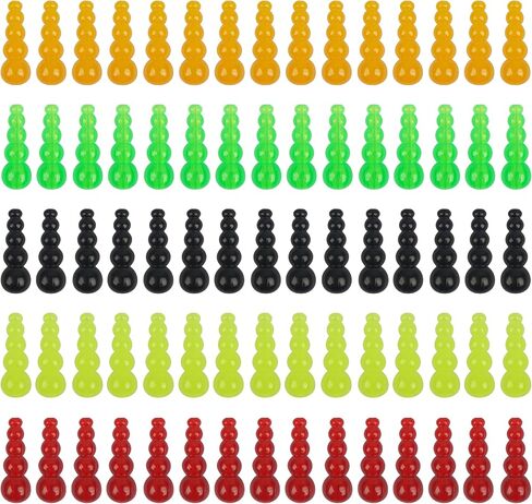 FUSIGO Stacked Beads for Fishing, 120pcs Fishing Beads Lures Tackle Trout Beads Lure Making Supplies Walleye Rig Fishing Spinner Fishing Inline Spinner Saltwater Freshwater in Saudi Arabia