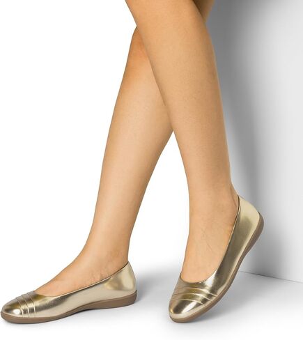 أحذية DREAM PAIRS النسائية المسطحة مع دعم للقوس، أحذية باليه مسطحة للنساء مريحة وأنيقة، مقدمة دائرية وأحذية مكتب سهلة الارتداء in Kuwait
