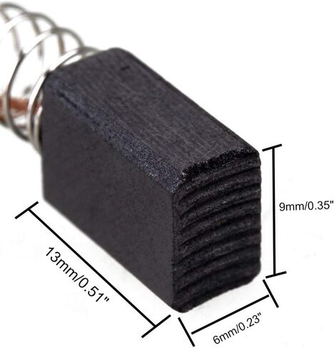 Rannb Carbon Brush Repair Parts DC Electric Motor Carbon Brush 18mm x 17mm x 7mm - Pack of 20 in Kuwait