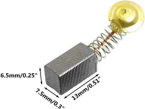 Rannb Carbon Brush Repair Parts DC Electric Motor Carbon Brush 18mm x 17mm x 7mm - Pack of 20 in Kuwait