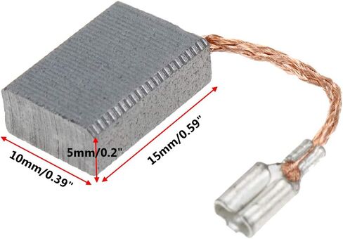 Rannb Carbon Brush Repair Parts DC Electric Motor Carbon Brush 18mm x 17mm x 7mm - Pack of 20 in Kuwait