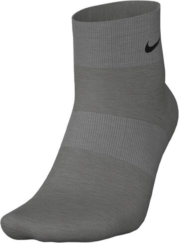 Nike Everyday Cushion Ankle Training Socks (6 Pair), Men's & Women's Ankle Socks with Sweat-Wicking Technology, Carbon Heather/Black, Large in Saudi Arabia