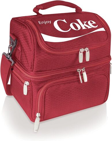 PICNIC TIME Coca-Cola Enjoy Coke Pranzo Lunch Bag، صندوق غداء معزول مع مجموعة أدوات، حقيبة تبريد الغداء، (أحمر) in Saudi Arabia