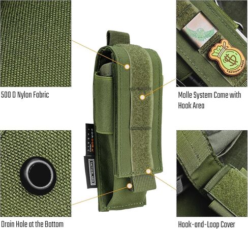 TACTICAL GEEK EDC Belt Organizer, Molle Multitool Sheath, EDC Pocket Organizer for Pack, Small Tool Organizer Pouch Accessories for Daily Carry in Saudi Arabia