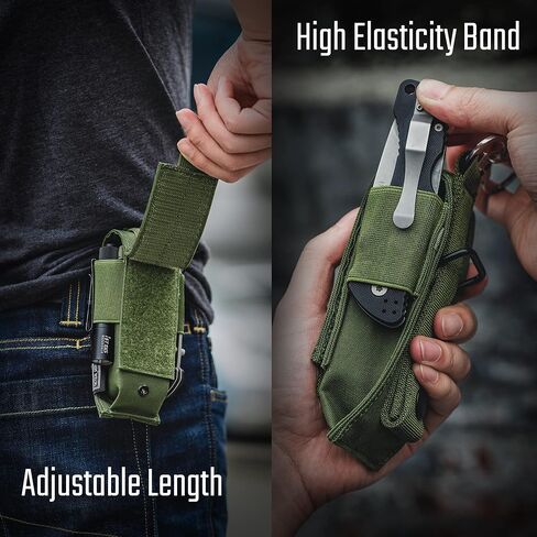 TACTICAL GEEK EDC Belt Organizer, Molle Multitool Sheath, EDC Pocket Organizer for Pack, Small Tool Organizer Pouch Accessories for Daily Carry in Saudi Arabia