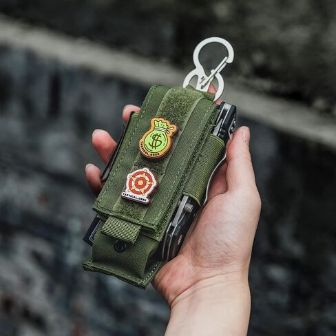 TACTICAL GEEK EDC Belt Organizer, Molle Multitool Sheath, EDC Pocket Organizer for Pack, Small Tool Organizer Pouch Accessories for Daily Carry in Saudi Arabia