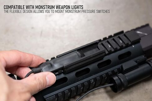 نظام تركيب مفتاح الضغط الخفيف للأسلحة Monstrum Picatinny | تشمل حامل التبديل ومشابك الحبل in Kuwait